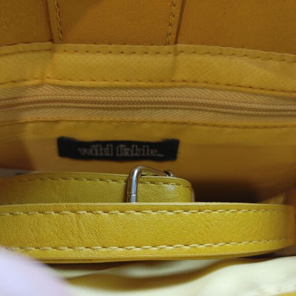 Wild Fable Mustard Mini Hand/Shoulder Bag Purse Modern Chic Boho Fall Harvest - Picture 2 of 3